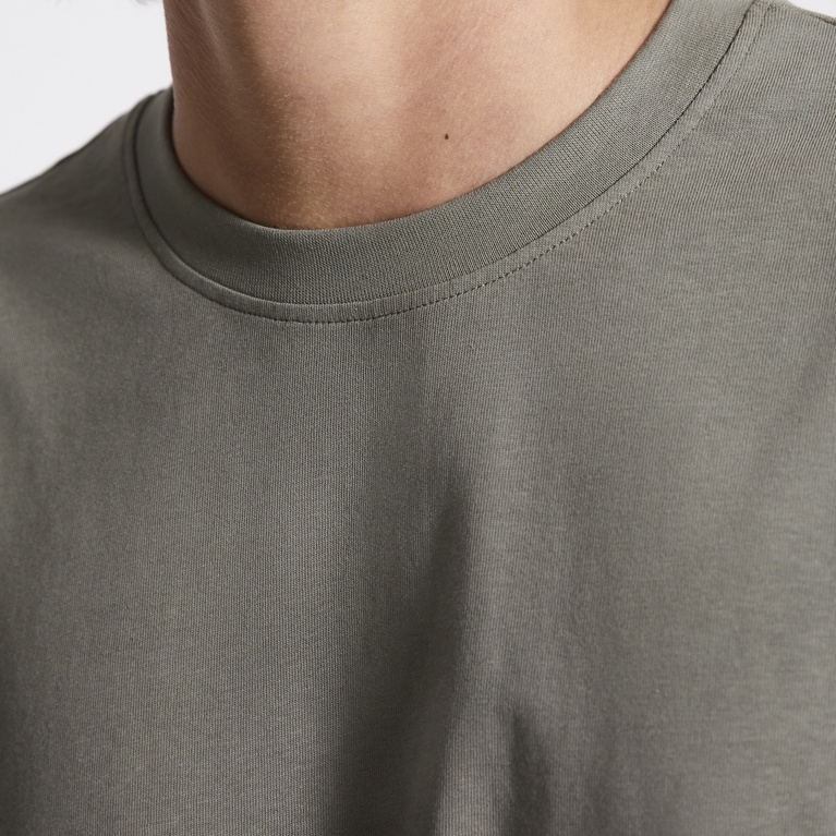 Long sleeve tee "Lion" Dusty green
